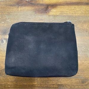 small black zip up pouch